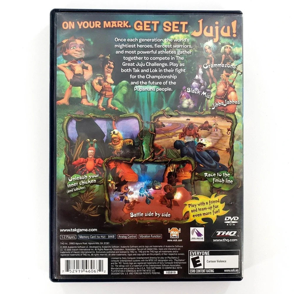 Tak: The Great Juju Challenge (Sony PlayStation 2, 2005) Complete Tested & Works